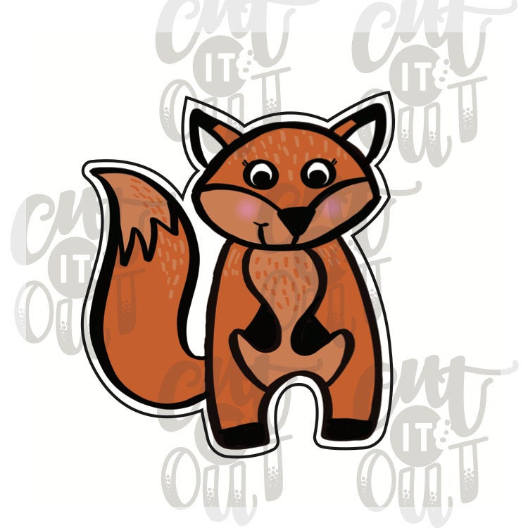 Standing Fox Cookie Cutter – Cut It Out Cutters