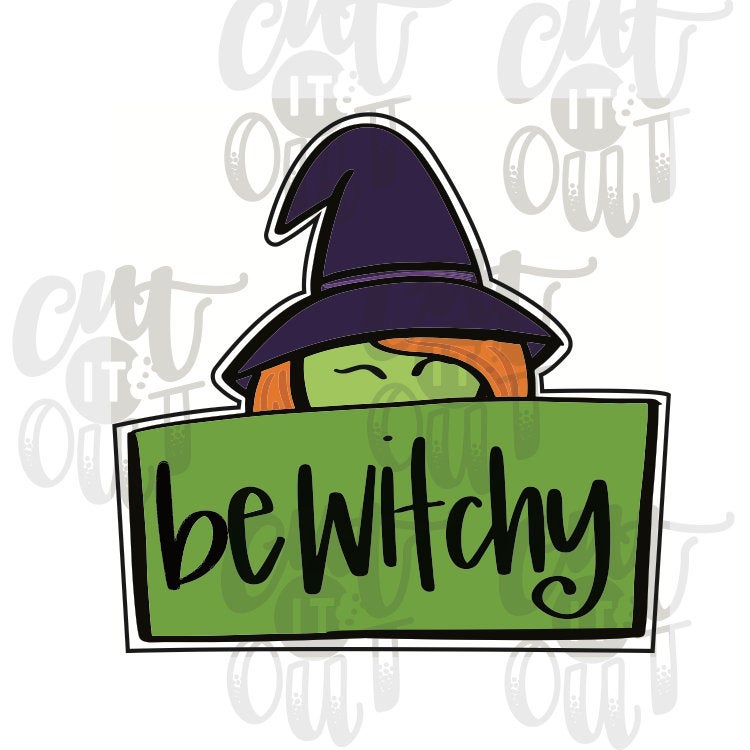 Witchy Plaque Cookie Cutter
