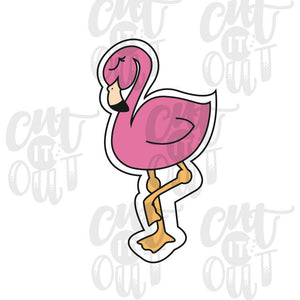 Sleepy Flamingo Cookie Cutter