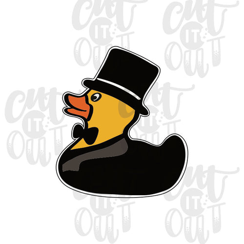 Groom Rubber Duck Cookie Cutter