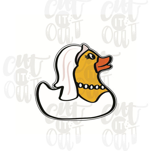 Bride Rubber Duck Cookie Cutter