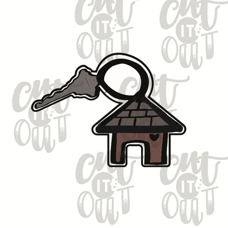 House Key Chain Cookie Cutter