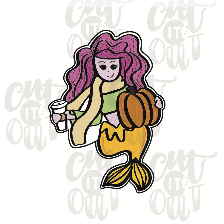 Fall Mermaid Cookie Cutter