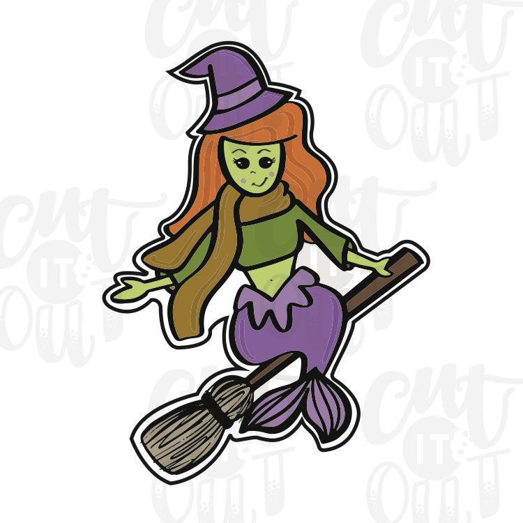 Witch Mermaid Cookie Cutter
