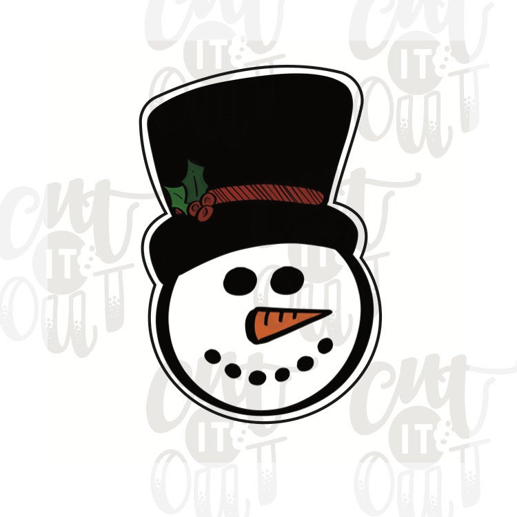 Snowman With Hat Cookie Cutter