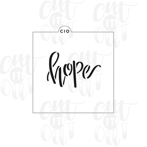 Hope Cookie Stencil