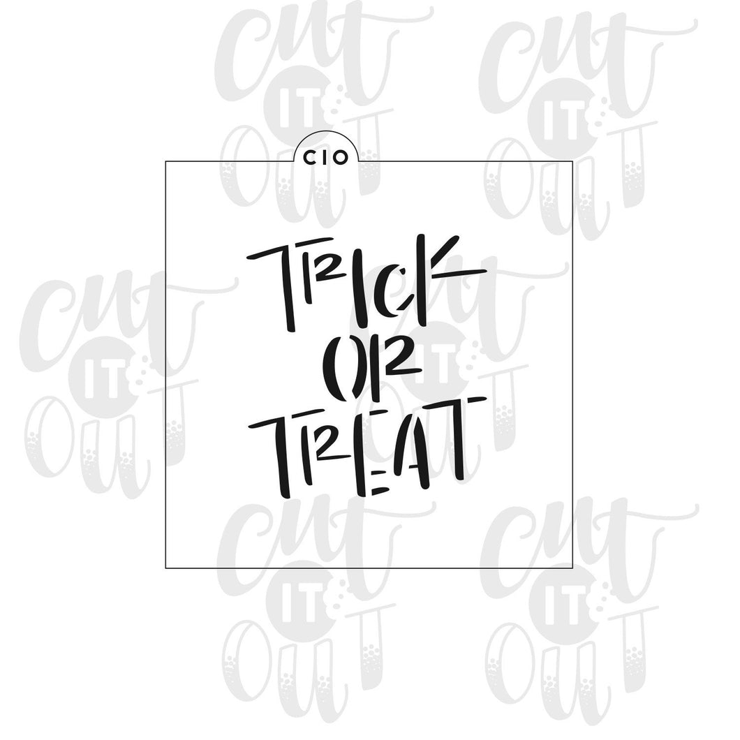 Trick or Treat (Print) Cookie Stencil