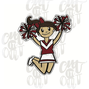 Jumping Cheerleader Cookie Cutter