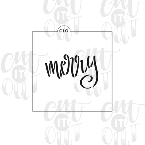 Merry Cookie Stencil