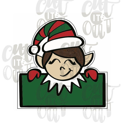 Elf 2 Plaque Cookie Cutter