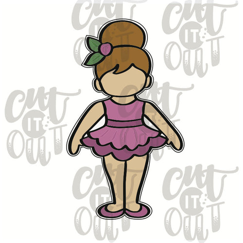 Miss Doughmestic Standing Ballerina Cookie Cutter