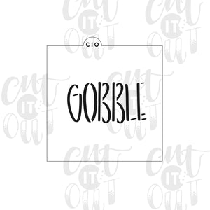 Gobble Cookie Stencil