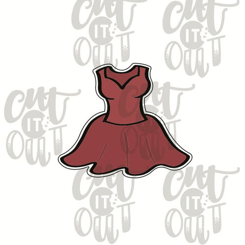 Miss Doughmestic Dress Cookie Cutter