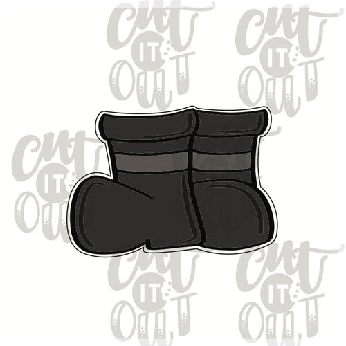 Miss Doughmestic Fireman Boots Cookie Cutter