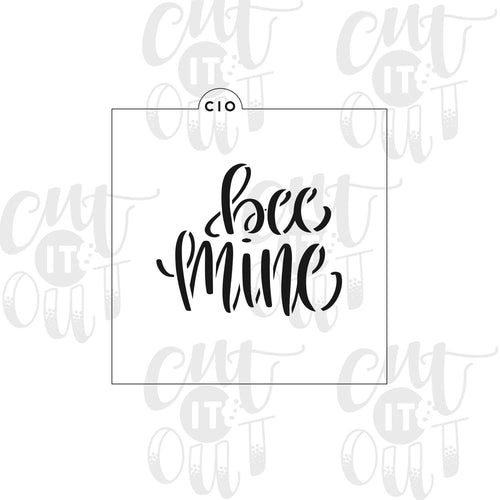 Bee Mine Cookie Stencil