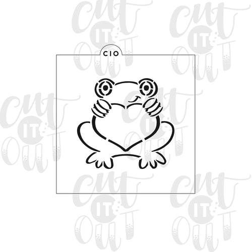 Frog PYO Cookie Stencil