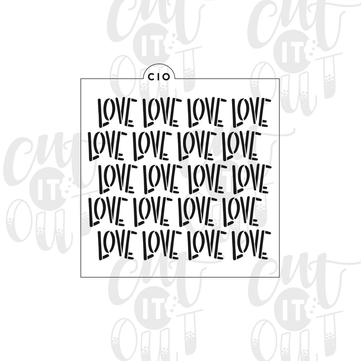 Love Stencil Cookie Stencil Cut It Out Cutters 1532