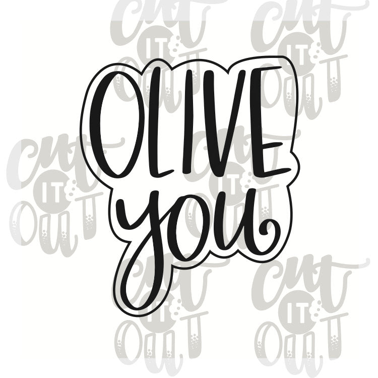 Olive You Cookie Cutter