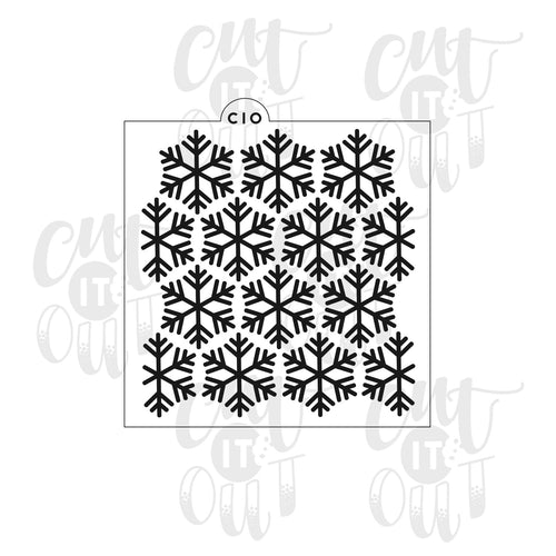 Snowflakes Cookie Stencil