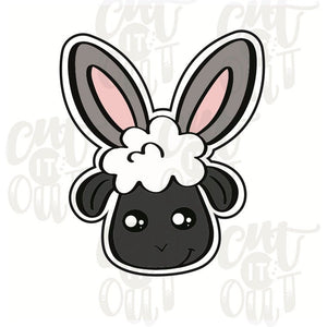 Lamb in Bunny Ears Cookie Cutter