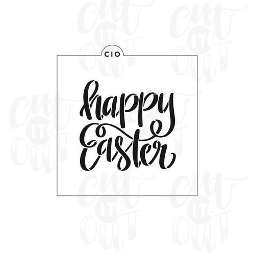 Happy Easter Cookie Stencil