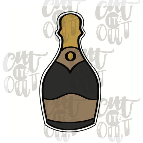 Champagne Bottle Cookie Cutter