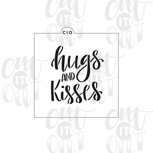 Hugs and Kisses Cookie Stencil