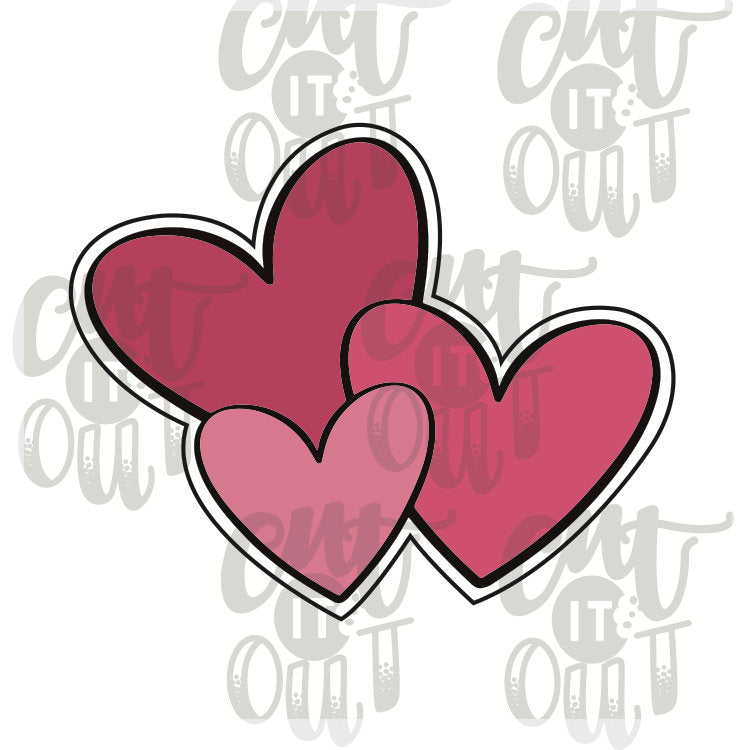 Heart Cluster Cookie Cutter