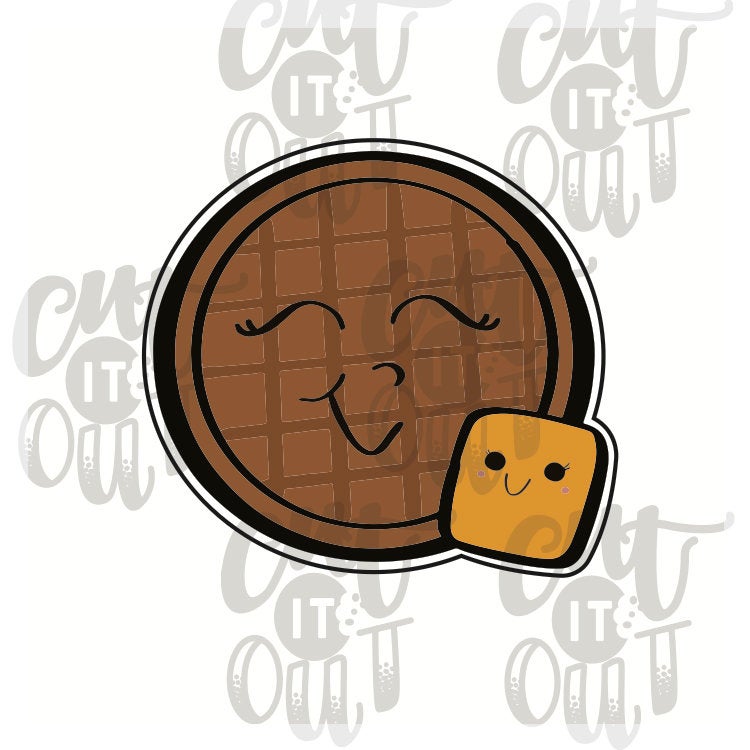 Waffle and Butter Cookie Cutter