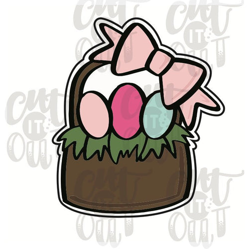 Easter Basket with Bow Cookie Cutter