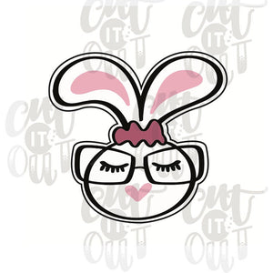 Hipster Bunny Cookie Cutter