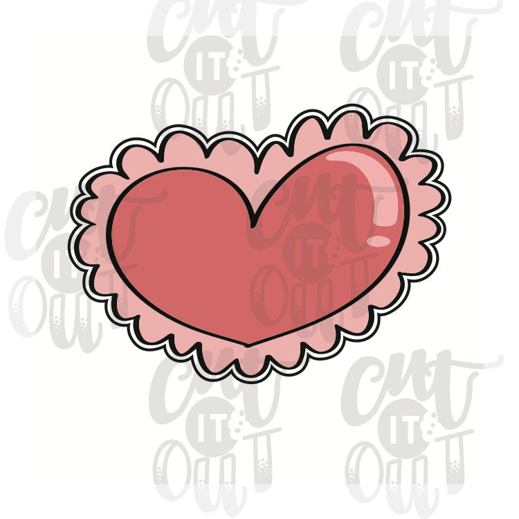 Scalloped Chubby Heart Cookie Cutter