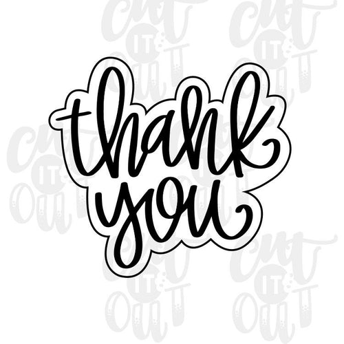 Thank You 3 Cookie Cutter