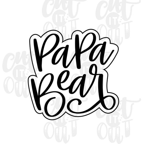 Papa Bear Cookie Cutter