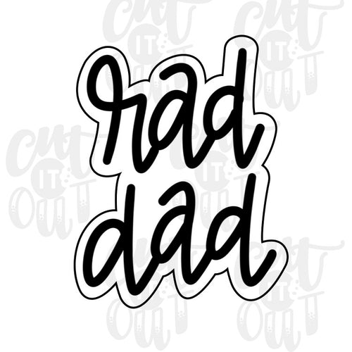 Rad Dad Cookie Cutter