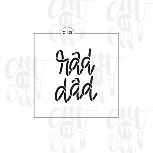 Rad Dad Cookie Stencil