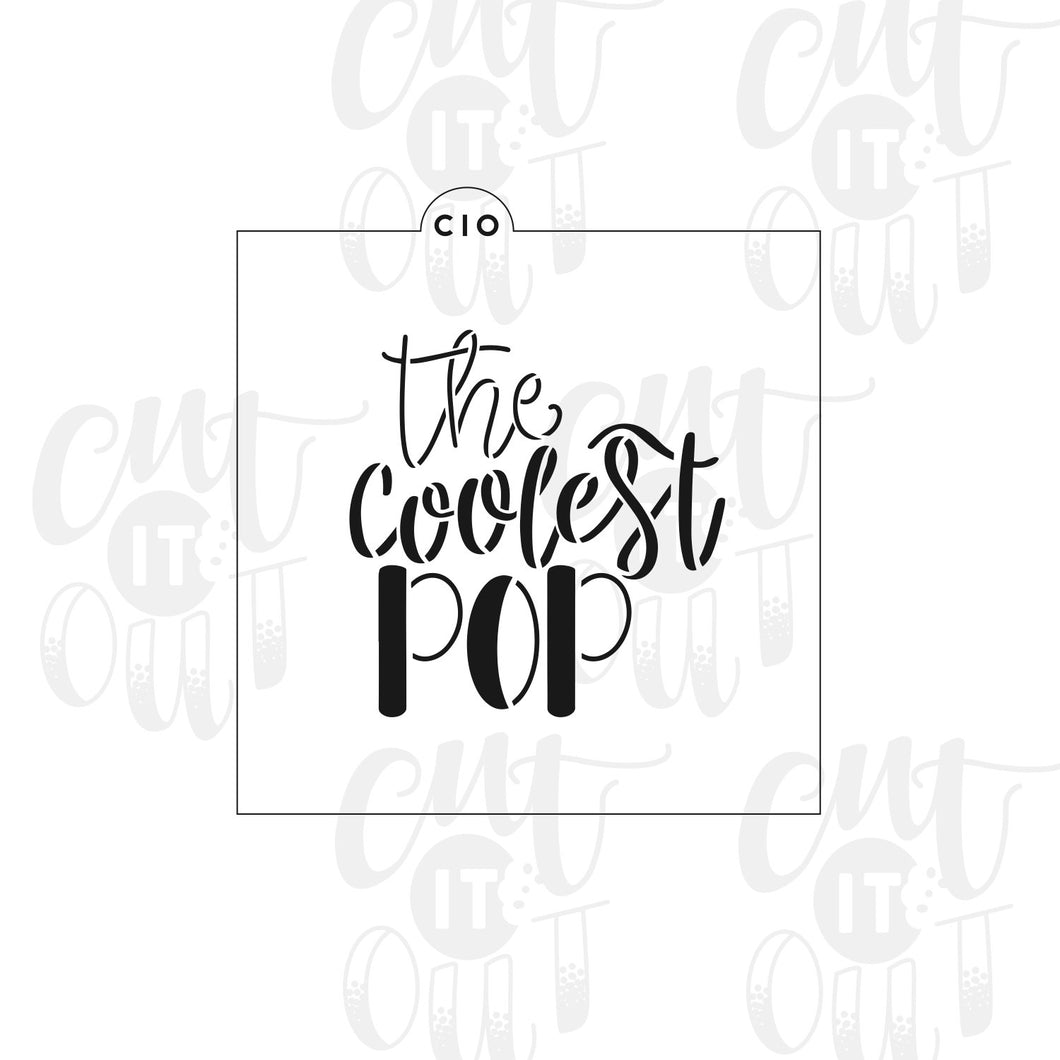 The Coolest Pop Cookie Stencil