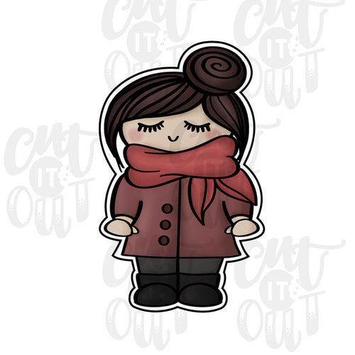 Fall Girl Cookie Cutter