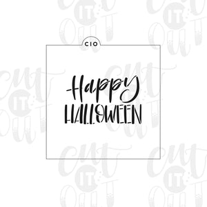 Happy Halloween Cookie Stencil