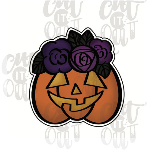Floral Pumpkin 2 Cookie Cutter