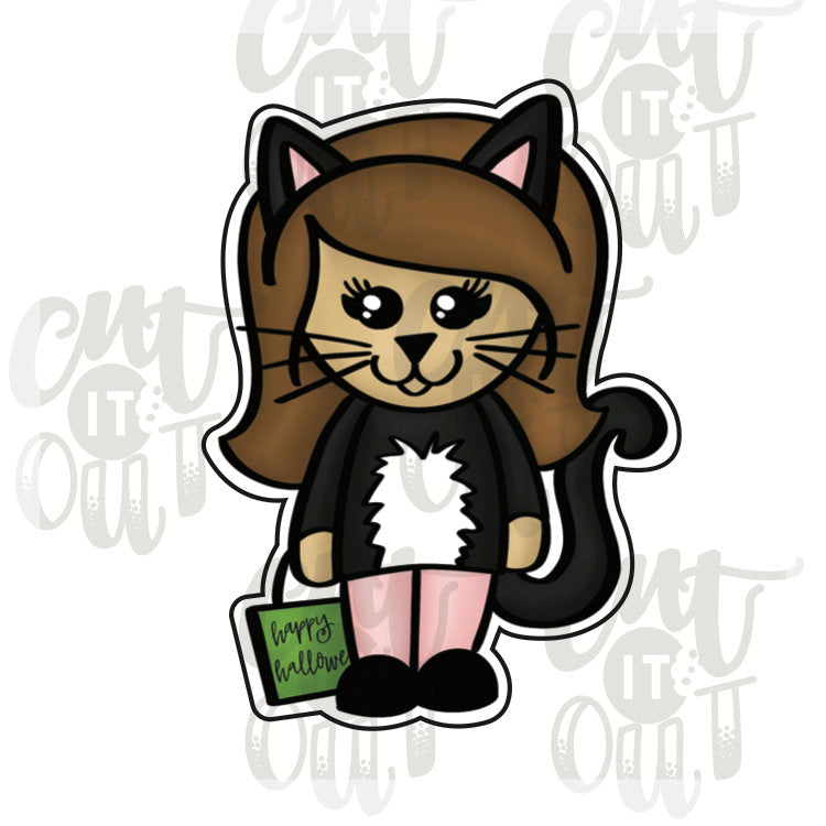 Kid Cat Costume Cookie Cutter