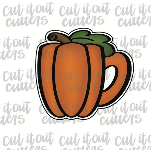 Pumpkin Coffee Mug Cookie Cutter