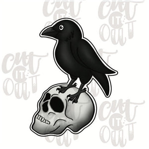 Raven & Skull Cookie Cutter
