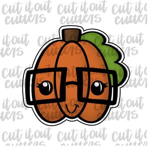 Nerdy Pumpkin Cookie Cutter