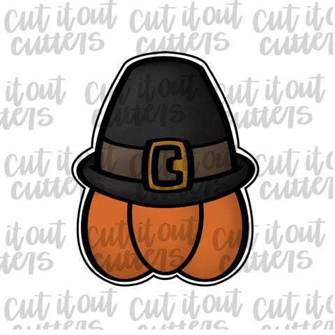 Pilgrim Pumpkin Cookie Cutter