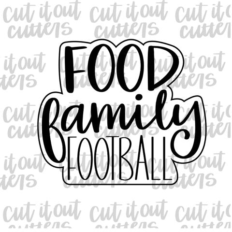 Food Family Football Cookie Cutter
