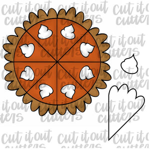 Pumpkin Pie Platter Cookie Cutter. Please Read Description For Different Versions!