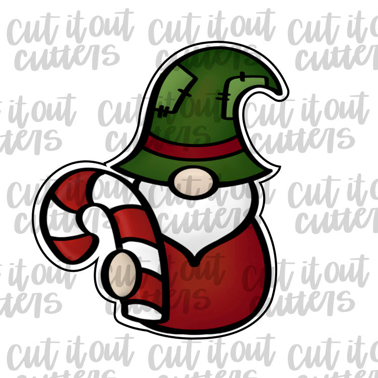 Candy Cane Gnome Cookie Cutter
