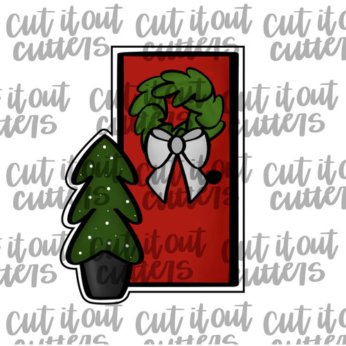 Christmas Front Door Cookie Cutter