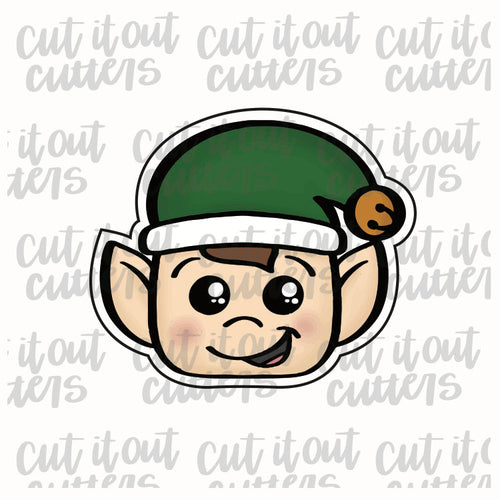 Chubby Elf Head Cookie Cutter